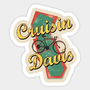 Bike Cycling Bicycle Davis California Sticker